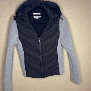 Jason Wu Black and Gray Puffer Jacket